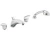 Moen Villeta TL942 Chrome Roman Tub Faucet Trim Kit with Hand Shower & Lever Handles