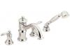 Moen TS213NL Waterhill Nickel Roman Tub Faucet with Hand Shower & Lever Handles