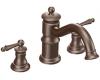 Moen TS214ORB Waterhill Oil Rubbed Bronze Roman Tub Faucet with Lever Handles