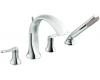 Moen TS21704 Fina Chrome High Arc Roman Tub Faucet Includes Hand Shower