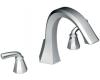 Moen TS243 Felicity Chrome Roman Tub Faucet with Lever Handles
