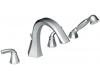 Moen TS244 Felicity Chrome Roman Tub Faucet with Hand Shower & Lever Handles