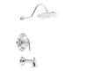 Moen TS314 Waterhill Chrome Posi-Temp Pressure Balancing Tub & Shower with Lever Handle