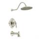 Moen TS314BN Waterhill Brushed Nickel Posi-Temp Pressure Balancing Tub & Shower with Lever Handl