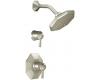 Moen TS3412BN Felicity Brushed Nickel ExactTemp Shower Faucet with Lever Handles