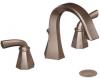Moen TS448ORB Felicity Oil Rubbed Bronze 8-16" Widespread Faucet with Pop-Up & Lever Handles