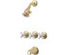 Price Pfister 01-8CPP Savannah Brass Polished Tub Spout and Shower