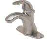 Price Pfister Parisa 42-AMCK Satin Nickel Lever Handle Centerset Bath Faucet with Pop-Up