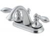 Price Pfister Catalina 48-E0BK Satin Nickel 4" Centerset Bath Faucet with Pop-Up