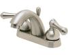 Price Pfister Carmel 48-JPXK_HHS-JPMK Brushed Nickel/Brass 4" Centerset Bath Faucet with Pop-Up