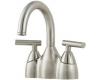 Price Pfister Contempra 48-NK00 Brushed Nickel 4" Centerset Bath Faucet with Pop-Up