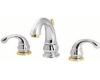 Price Pfister Treviso 49-DB00 Chrome/Brass 8-15" Wideset Bath Faucet with Pop-Up