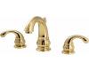 Price Pfister Treviso 49-DP00 Polished Brass 8-15" Wideset Bath Faucet with Pop-Up