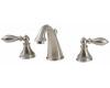 Price Pfister Catalina 49-E0BK Satin Nickel 8-15" Wideset Bath Faucet with Pop-Up