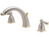 Price Pfister Carmel 49-JPXK_HHL-JPMK Brushed Nickel/Brass 8-15" Wideset Bath Faucet with Pop-Up