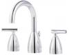 Price Pfister Contempra 49-NC00 Polished Chrome 8-15" Wideset Bath Faucet with Pop-Up