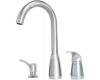 Price Pfister Contempra 526-50SS Stainless Steel Lever Handle Pull-Out Kitchen Faucet with Soap Dispenser