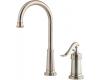 Pfister T72-YP2K Ashfield Brushed Nickel Single Handle Bar/Prep Faucet