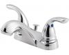 Pfister 143-6100 Pfirst Series Chrome Two Handle Centerset Lavatory Faucet with Pop-Up