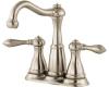 Pfister GT46-M0BK Marielle Brushed Nickel Two Handle Centerset Lavatory Faucet with Pop-Up