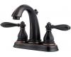 Pfister GT48-RP0Y Portola Tuscan Bronze Two Handle Centerset Lavatory Faucet with Pop-Up