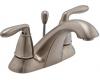 Pfister GT48-SR0K Serrano Brushed Nickel Two Handle Centerset Lavatory Faucet with Pop-Up