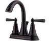 Pfister T48-GL0Y Saxton Tuscan Bronze Two Handle Centerset Lavatory Faucet with Pop-Up