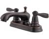 Pfister T48-PY00 Portland Tuscan Bronze Two Handle Centerset Lavatory Faucet with Pop-Up