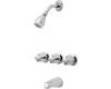 Pfister 01-111 01 Series Chrome Three Handle Tub & Shower