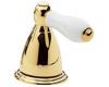 Price Pfister Carmel & Parisa HHL-JLPP Polished Brass/White Porcelain Lever Handles