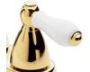 Pfister HHS-JLPP Carmel & Parisa Polished Brass/White Porcelain Lever Handle