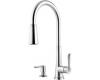 Pfister GT529-MDC Mystique Chrome Single Handle Pull-Out Kitchen Faucet with Spray & Soap Dispenser