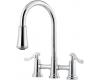 Pfister T531-YPC Ashfield Chrome Two Handle Pull-Out Kitchen Faucet