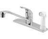 Pfister G134-3444 Pfirst Series Chrome Single Handle Kitchen Faucet with Spray