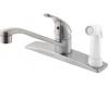 Pfister G134-344S Pfirst Series Stainless Steel Single Handle Kitchen Faucet with Spray