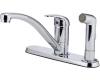 Pfister G134-6000 Pfirst SeriesChrome Single Handle Kitchen Faucet with Spray