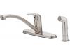 Pfister G134-700S Pfirst Series SS Single Handle Kitchen Faucet with Spray