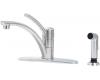 Pfister GT34-4NSS Parisa Stainless Steel Single Handle Kitchen Faucet with Spray