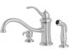 Pfister GT34-PTSS Marielle Stainless Steel Single Handle Kitchen Faucet with Side Spray & Soap Dispenser