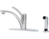 Pfister T34-4NSS Parisa Stainless Steel Single Handle Kitchen Faucet with Spray