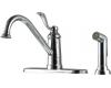 Pfister T34-4PC0 Portland Chrome Single Handle Kitchen Faucet with Spray