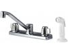 Pfister G135-5000 Pfirst Series Chrome Two Handle Kitchen Faucet with Spray