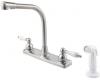 Pfister G136-400S Pfirst Series Stainless Steel Two Handle Kitchen Faucet with Spray