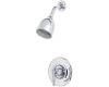 Pfister R89-7NC0 Contempra R89-7NC Polished Chrome Shower Trim Kit with Handle