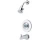 Price Pfister R89-80XC-SGL-8RAC Savannah Chrome Polished Tub Spout and Shower