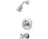 Price Pfister Georgetown R89-80XC-SGL-BABC Polished Chrome Tub & Shower Trim Kit with Handle