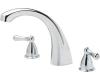 Price Pfister Parisa RT6-A0XC-HHL-JLBC Polished Chrome Roman Tub Spout Trim Kit with Handles