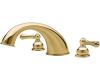 Price Pfister Georgetown RT6-B0XP-HHL-BLBP Polished Brass Roman Tub Spout Trim Kit with Handles