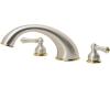 Price Pfister Georgetown RT6-BPXK-HHL-BPMK Satin Nickel/Brass Roman Tub Spout Trim Kit with Handles