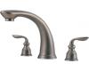 Pfister RT6-CBXE_HHL-CBLE Avalon Rustic Pewter Roman Tub Spout Trim Kit with Handles